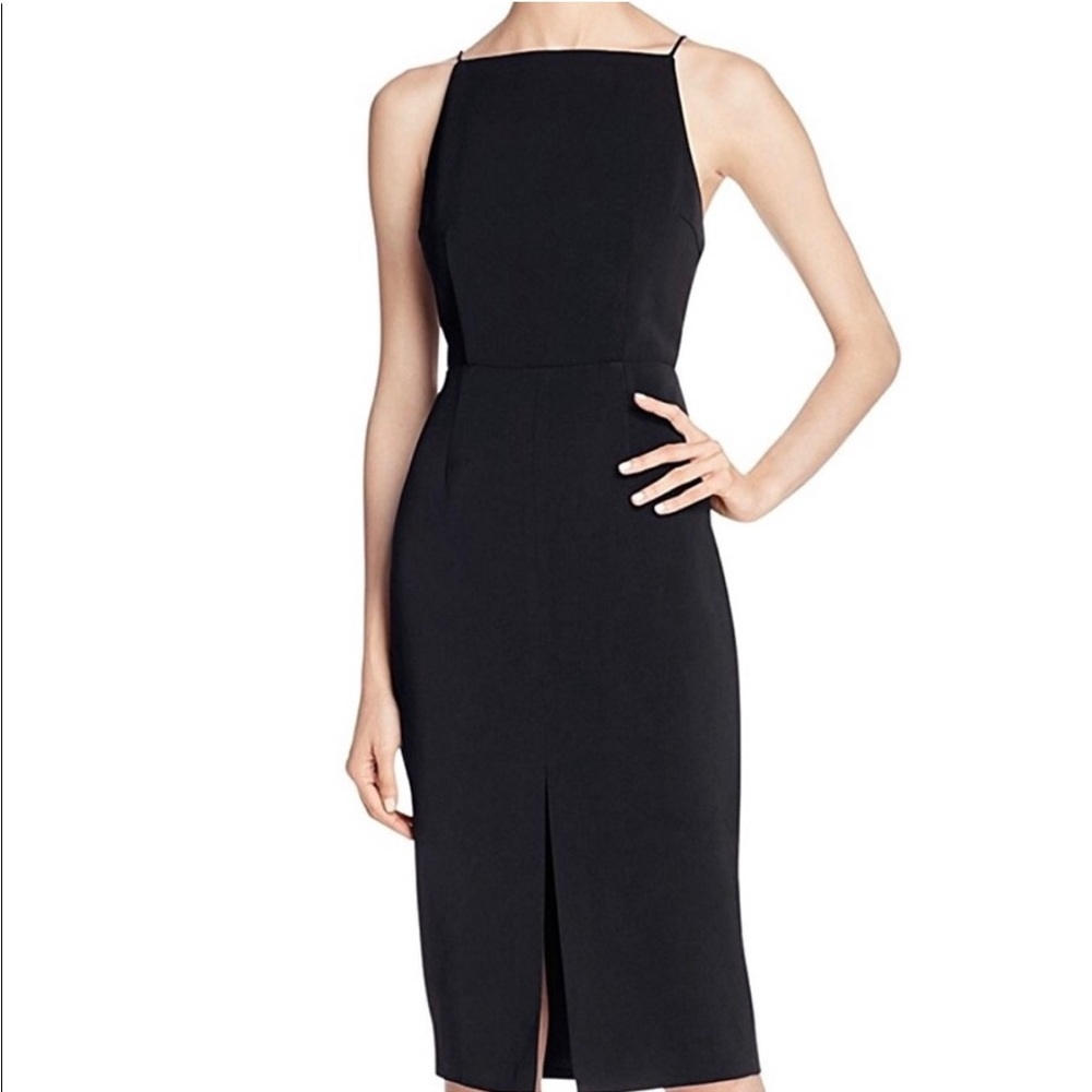 Keepsake open back black dress size xs